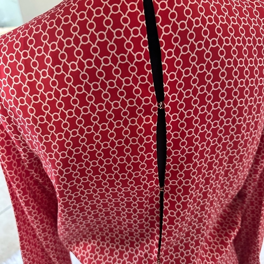 Alexis Red Patterned Dress - Picture 4 of 13
